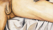 A look between the legs of Amor
