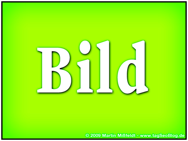 Image with the word BILD Image with the word BILD