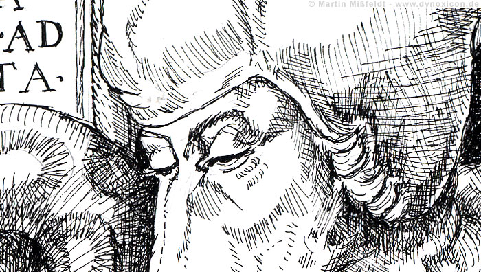 Desiderius Erasmus - funny giraffe cartoon (Detail 1)