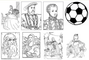 Free coloring templates for pictures