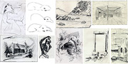 Sketches and fast drawings
