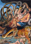 : Europa and Asia - after Pieter Paul Rubens