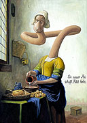 : Milk maid after Johannes Vermeer
