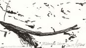 Whispering snow (winter landscape ink drawing) (Detail 5)