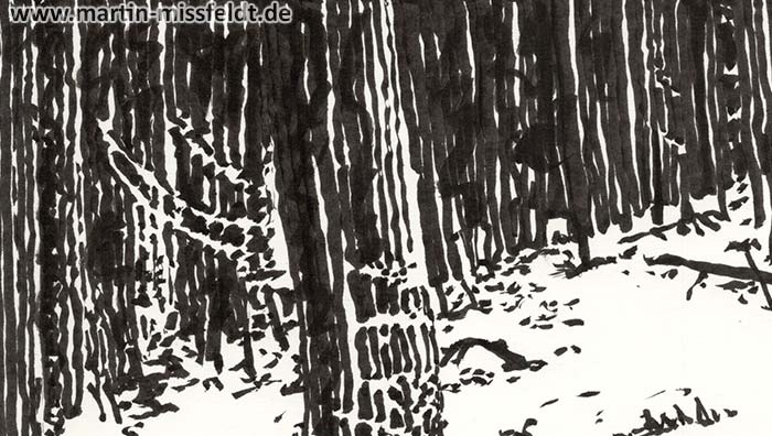 Winter embraces the sleeping forest (Detail 1)