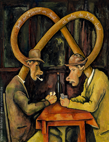 Cardplayer after Paul Cézanne