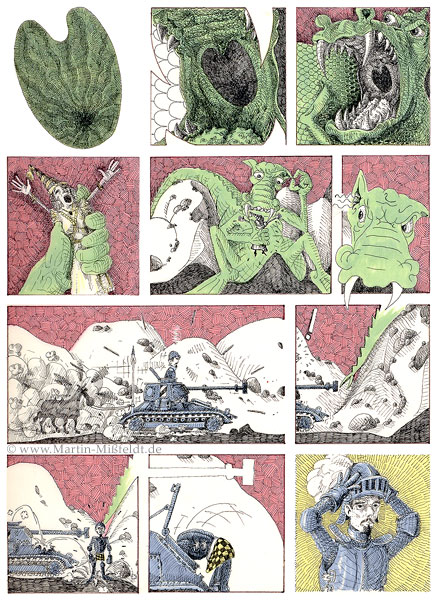 Holy Georg againt modern dragon – page 1