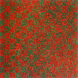 : Red green spots - abstract painting