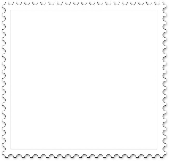 Stamp Square Coloring Template