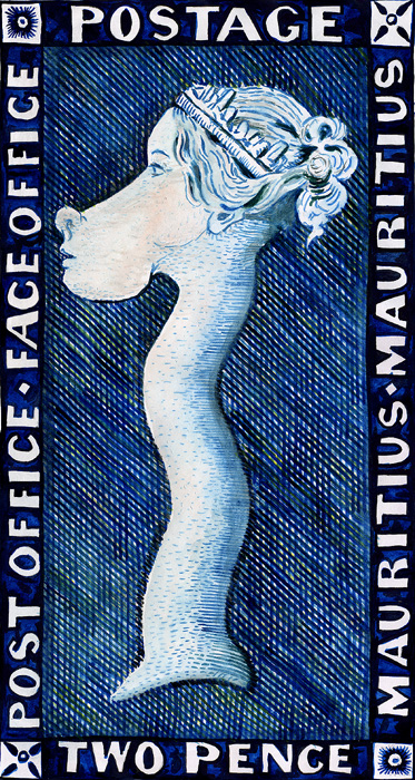 The blue Mauritius, Stamp-giraffe