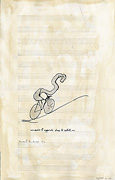 : Riding with bicycle – after Marcel Duchamp