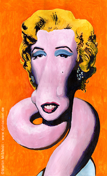 Shot Orange Marilyn (popart) - after Andy Warhol