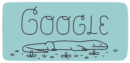 Komodo Dragon Google Doodle