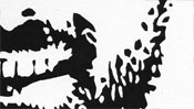 Sergey Brin (linocut) (Detail 1)