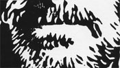 Linocut Steve Jobs (Detail 3)