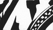 Ludwig van Beethoven Print (linocut) (Detail 2)