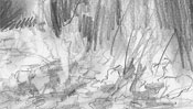 Hill grave pencil drawing (Detail 4)
