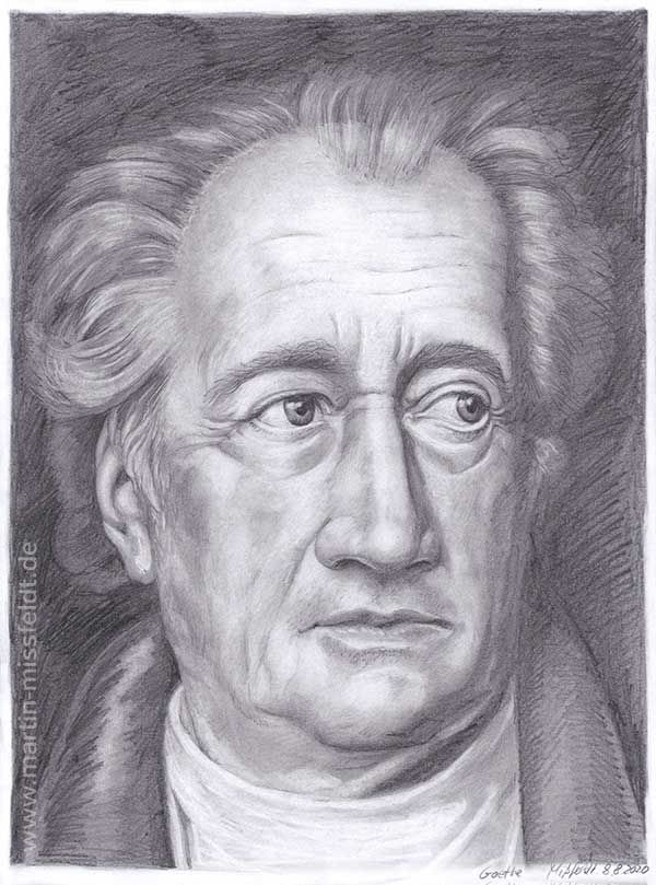 Johann Wolfgang von Goethe (portrait drawing)