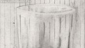 Meager meal (drawing) (Detail 2)