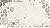 Pencil portrait Pieter Bruegel (Neo-Pointilism) (Detail 5)