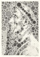 : Pencil portrait Pieter Bruegel (Neo-Pointilism)