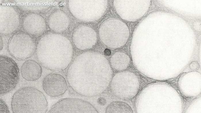 Under the raft of the Medusa (pencil drawing) (Detail 1)
