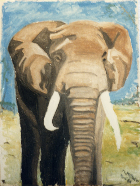 African Elephant (Oilpainting)