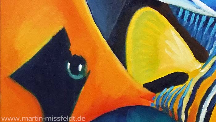 Fishes (cubism) (Detail 1)