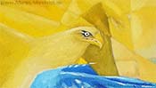 The falling Eagle (Oil painting) (Detail 1)
