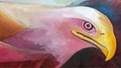 The falling Eagle (Oil painting) (Detail 3)