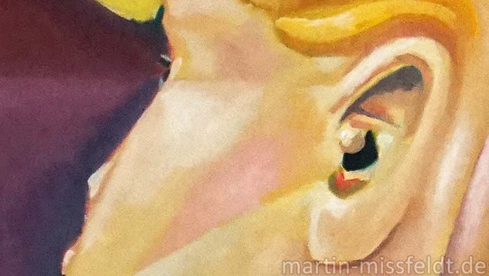 Four Faces: Old or Young Man or Moman? (Detail 1)