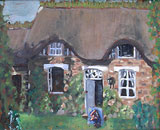 : Oilpainting house in the Normandie