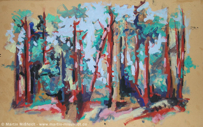 Oilpicture forest