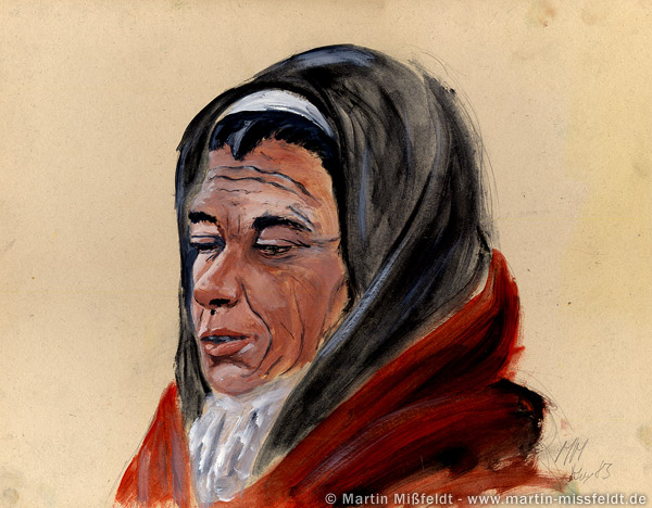 Portrait of an old woman