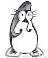 : Penguin with pipe