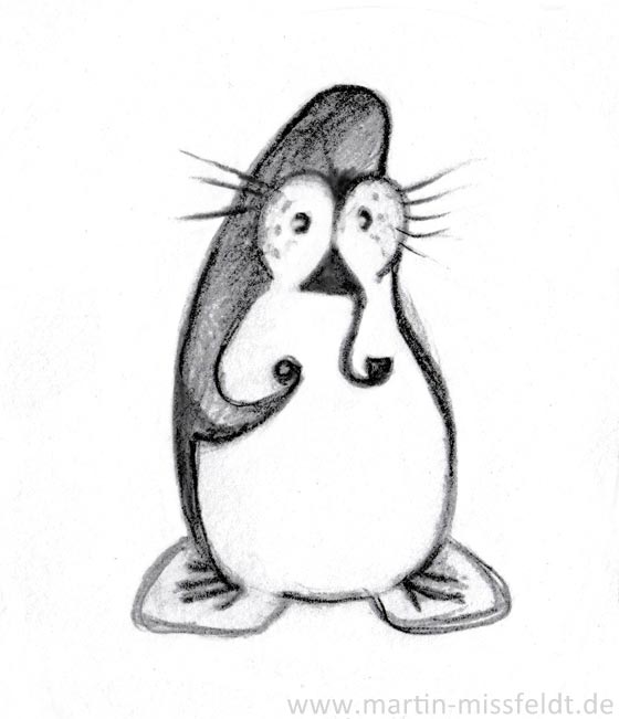 Penguin with pipe