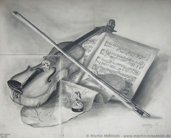 Still life with violin