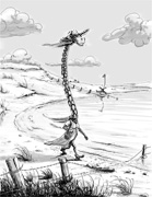 : Lonely Tschad giraffe