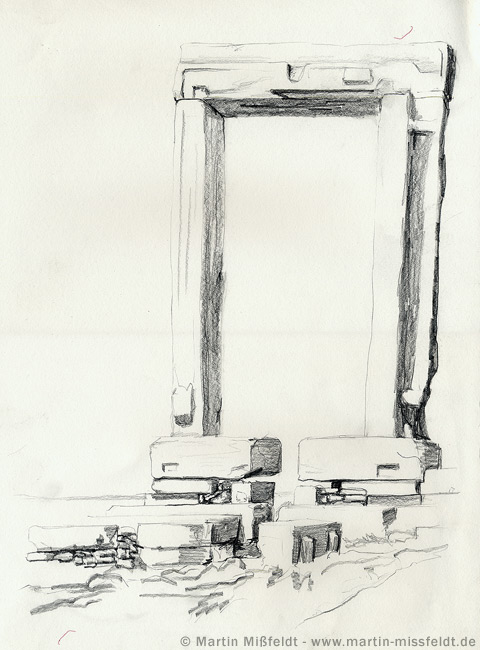 Naxos-Door, temple-ruin