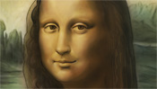 Mona Lisa speed-painting (Detail 1)