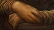 Mona Lisa speed-painting (Detail 2)