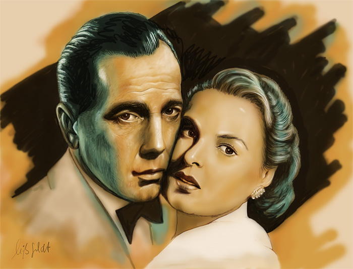 Ingrid Bergmann, Humphrey Bogart - Casablanca
