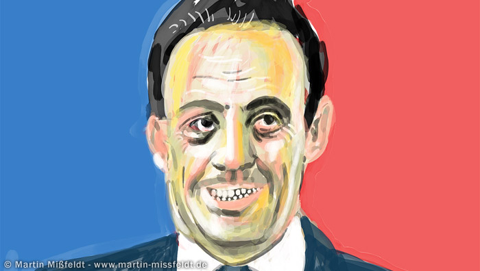 Terminator Nicolas Sarkozy - Speed painting (Detail 1)