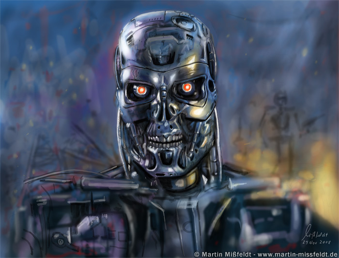 Terminator Nicolas Sarkozy - Speed painting