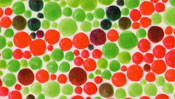 Red and green points