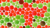 Red and green points