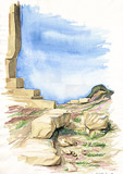 : Naxos Gate - temple ruins