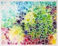 : Coronavirus Sars Cov-2 (colour vision test watercolour)