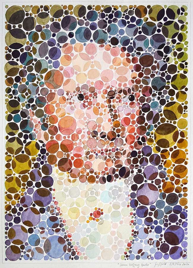 Johann Wolfgang Von Goethe - Watercolor Portrait