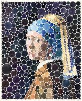 : Portrait of the girl with pearl earring (after Vermeer)